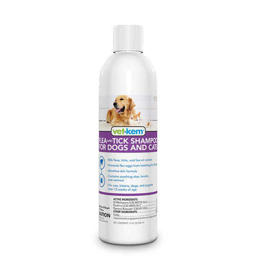 Vet-Kem Flea And Tick Shampoo for Dogs and Cats